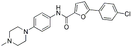 5-(4-CHLOROPHENYL)-N-[4-(4-METHYLPIPERAZIN-1-YL)PHENYL]-2-FURAMIDE Struktur