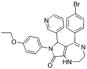 (Z)-5-(4-BROMOPHENYL)-7-(4-ETHOXYPHENYL)-6-(PYRIDIN-3-YL)-2,3,6,7-TETRAHYDROPYRROLO[3,4-E][1,4]DIAZEPIN-8(1H)-ONE Struktur