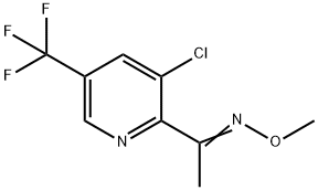 1-[3-CHLORO-5-(TRIFLUOROMETHYL)-2-PYRIDINYL]-1-ETHANONE O-METHYLOXIME Struktur