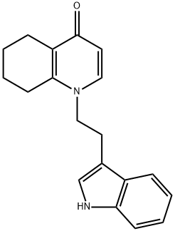 1-[2-(1H-INDOL-3-YL)ETHYL]-5,6,7,8-TETRAHYDRO-4(1H)-QUINOLINONE Struktur