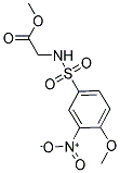 METHYL ([(4-METHOXY-3-NITROPHENYL)SULFONYL]AMINO)ACETATE Struktur