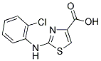 2-(2-CHLORO-PHENYLAMINO)-THIAZOLE-4-CARBOXYLIC ACID Struktur