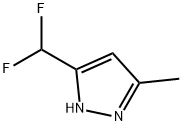 3-DIFLUOROMETHYL-5-METHYL-1H-PYRAZOLE Struktur