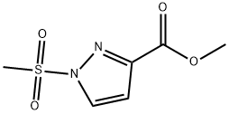 1-METHANESULFONYL-1 H-PYRAZOLE-3-CARBOXYLIC ACID METHYL ESTER Struktur