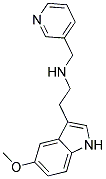 N-[2-(5-METHOXY-1H-INDOL-3-YL)ETHYL]-N-(PYRIDIN-3-YLMETHYL)AMINE Struktur