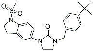 1-(4-TERT-BUTYL-BENZYL)-3-(1-METHANESULFONYL-2,3-DIHYDRO-1H-INDOL-5-YL)-IMIDAZOLIDIN-2-ONE Structure