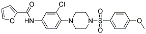 N-(3-CHLORO-4-(4-(4-METHOXYPHENYLSULFONYL)PIPERAZIN-1-YL)PHENYL)FURAN-2-CARBOXAMIDE Struktur