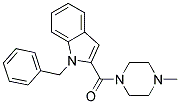 4-METHYLPIPERAZINYL 1-BENZYLINDOL-2-YL KETONE Struktur