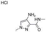 4-AMINO-1-METHYL-1 H-PYRAZOLE-3-CARBOXYLIC ACID METHYLAMIDE HYDROCHLORIDE Struktur