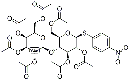 4-NITROPHENYL 1-THIO-BETA-LACTOSIDE HEPTAACETATE Struktur