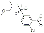 4-CHLORO-N-(2-METHOXY-1-METHYLETHYL)-3-NITROBENZENESULFONAMIDE Struktur