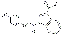 METHYL 1-[2-(4-METHOXYPHENOXY)PROPANOYL]-1H-INDOLE-3-CARBOXYLATE Struktur