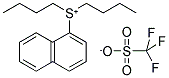 DI-N-BUTYL(NAPHTHYL)SULPHONIUM TRIFLATE Struktur