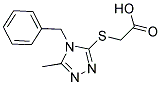 [(4-BENZYL-5-METHYL-4H-1,2,4-TRIAZOL-3-YL)THIO]ACETIC ACID Struktur