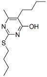 5-BUTYL-2-(BUTYLTHIO)-6-METHYLPYRIMIDIN-4-OL Struktur