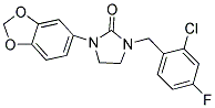 1-(1,3-BENZODIOXOL-5-YL)-3-(2-CHLORO-4-FLUOROBENZYL)IMIDAZOLIDIN-2-ONE Struktur