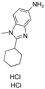 2-CYCLOHEXYL-1-METHYL-1 H-BENZOIMIDAZOL-5-YLAMINE DIHYDROCHLORIDE Struktur