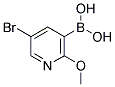 5-BROMO-2-METHOXYPYRIDINE-3-BORONIC ACID Struktur