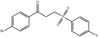 1-(4-BROMOPHENYL)-3-[(4-FLUOROPHENYL)SULFONYL]-1-PROPANONE Struktur