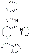 (2-PYRIDIN-2-YL-4-PYRROLIDIN-1-YL-7,8-DIHYDRO-5H-PYRIDO[4,3-D]PYRIMIDIN-6-YL)-THIOPHEN-2-YL-METHANONE Struktur