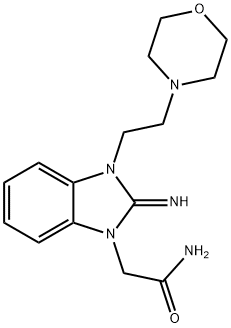 2-[2-IMINO-3-(2-MORPHOLIN-4-YLETHYL)-2,3-DIHYDRO-1H-BENZIMIDAZOL-1-YL]ACETAMIDE Struktur