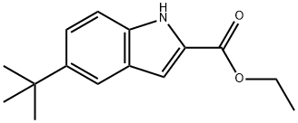 5-TERT-BUTYL-1H-INDOLE-2-CARBOXYLIC ACID ETHYL ESTER Struktur