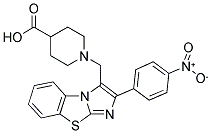 1-[2-(4-NITRO-PHENYL)-BENZO[D]IMIDAZO[2,1-B]THIAZOL-3-YLMETHYL]-PIPERIDINE-4-CARBOXYLIC ACID Struktur