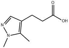 3-(1,5-DIMETHYL-1H-PYRAZOL-4-YL)PROPANOIC ACID Struktur