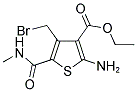 2-AMINO-4-BROMOMETHYL-5-METHYLCARBAMOYL-THIOPHENE-3-CARBOXYLIC ACID ETHYL ESTER Struktur