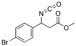 METHYL-3-ISOCYANATO-3-(4-BROMOPHENYL) PROPIONATE Struktur