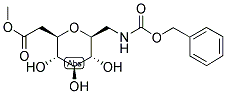 1-BENZYLOXYCARBONYLAMIDOMETHYL-BETA-D-GLUCOPYRANSOYL-6-CARBOXYLIC ACID Struktur