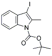 3-IODO-2-METHYLINDOLE-1-CARBOXYLIC ACID TERT-BUTYL ESTER Struktur