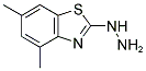 2-HYDRAZINO-4,6-DIMETHYL-1,3-BENZOTHIAZOLE Struktur