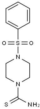 4-(PHENYLSULFONYL)PIPERAZINE-1-CARBOTHIOAMIDE Struktur