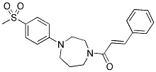 1-[4-(4-METHANESULFONYL-PHENYL)-[1,4]DIAZEPAN-1-YL]-3-PHENYL-PROPENONE Struktur