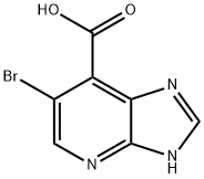 6-BROMO-3H-IMIDAZO[4,5-B]PYRIDINE-7-CARBOXYLIC ACID Struktur