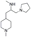 METHYL-[2-(1-METHYL-PIPERIDIN-4-YL)-1-PYRROLIDIN-1-YLMETHYL-ETHYL]-AMINE Struktur