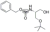 N-CBZ-L-SER(TBU)-OL-N-CBZ-(R)-2-AMINO-3-T-BUTOXY-1-PROPANOL Struktur