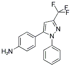 4-[1-PHENYL-3-(TRIFLUOROMETHYL)-1H-PYRAZOL-5-YL]ANILINE Struktur