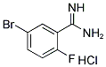 5-BROMO-2-FLUORO-BENZAMIDINE HYDROCHLORIDE Struktur