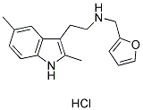 N-[2-(2,5-DIMETHYL-1H-INDOL-3-YL)ETHYL]-N-(2-FURYLMETHYL)AMINE HYDROCHLORIDE Struktur