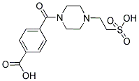 4-([4-(2-SULFOETHYL)PIPERAZIN-1-YL]CARBONYL)BENZOIC ACID Struktur