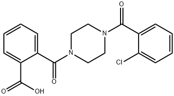 2-([4-(2-CHLOROBENZOYL)PIPERAZIN-1-YL]CARBONYL)BENZOIC ACID Struktur