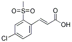 (2E)-3-[4-CHLORO-2-(METHYLSULFONYL)PHENYL]ACRYLIC ACID Struktur