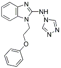 1-(2-PHENOXYETHYL)-N-4H-1,2,4-TRIAZOL-4-YL-1H-BENZIMIDAZOL-2-AMINE Struktur