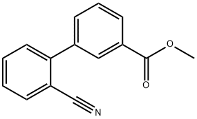 METHYL 2'-CYANO[1,1'-BIPHENYL]-3-CARBOXYLATE Struktur