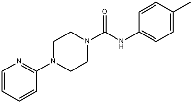 (4-(PYRID-2-YL)PIPERAZINYL)-N-(4-METHYLPHENYL)FORMAMIDE Struktur