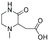 (1-METHYL-3-OXO-PIPERAZIN-2-YL)-ACETIC ACID Struktur