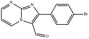 2-(4-BROMOPHENYL)IMIDAZO[1,2-A]PYRIMIDINE-3-CARBALDEHYDE Structure