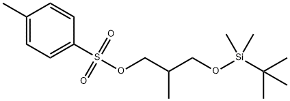 3-(TERT-BUTYLDIMETHYLSILANYLOXY)-2-METHYLPROPYL 4-METHYLBENZENESULFONATE Struktur